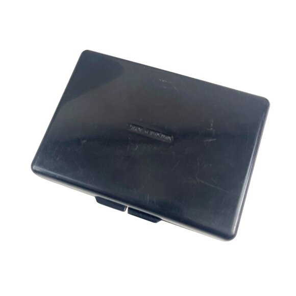 Vintage Black Lacquered Floral Compact Hong Kong With Mirror For Jewelry Trinket - Picture 3 of 9